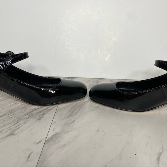 New! Marc Fisher Nessily Black Patent Block Heel Mary Jane Pump 9 1/2 M - Picture 6 of 15